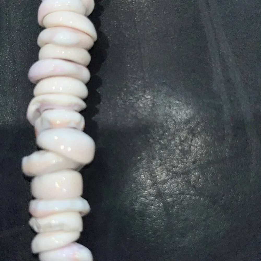 VINTAGE HAWAIIAN GENUINE PUKA SHELL NECKLACE EXTRA LARGE SHELLS  20